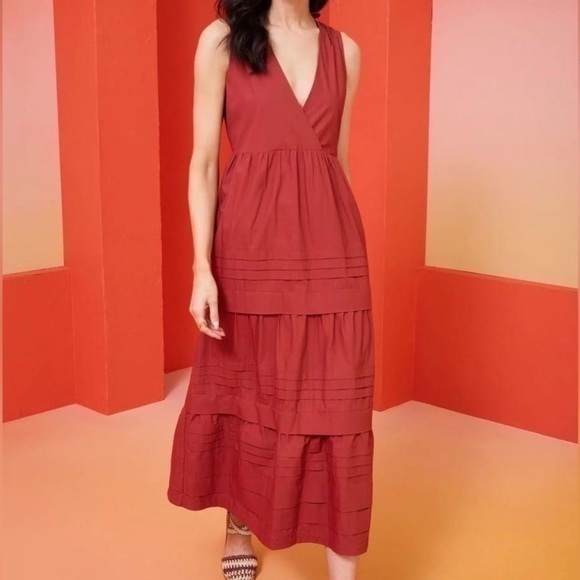 marie oliver red dress Ola Dress